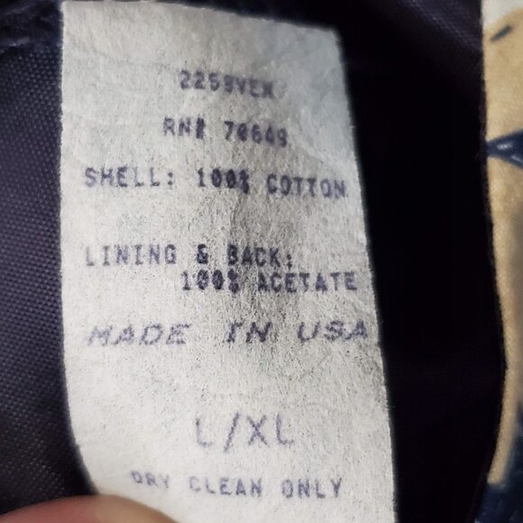 Vintage 90s Ivy Club Classics Patriotic Quilted Print Women's Vest, L/XL - Picture 5 of 5